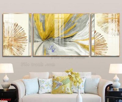 File tranh File tranh bộ in tráng gương hiện đại TK997 (bản gốc) treo quán cafe