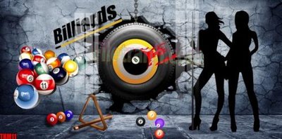 Tải file PSD File tranh decor treo quán bida bi a BILLARD TKM11 (nguyên layer) để in