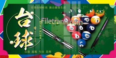 Download file File tranh decor treo quán bida bi a BILLARD TKM46 (gốc) in mica cao cấp