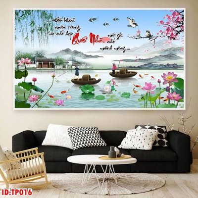 File ảnh File tranh thư pháp TP016 (gốc) in poster