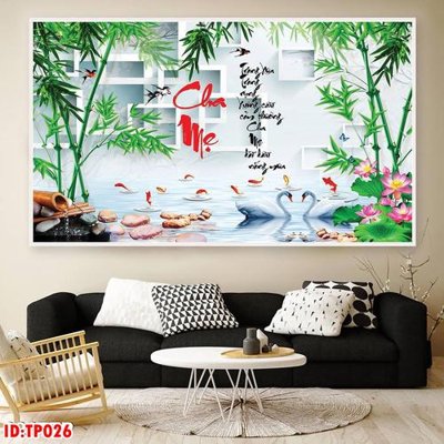 Download file File tranh thư pháp TP026 (gốc) cho xưởng in