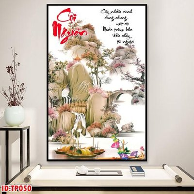 File gốc File tranh thư pháp TP050 (AI/EPS) cho in ấn