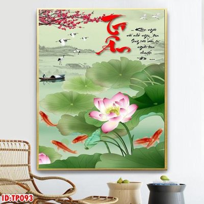 File PSD File tranh thư pháp TP093 (bản gốc) chất lượng nhất