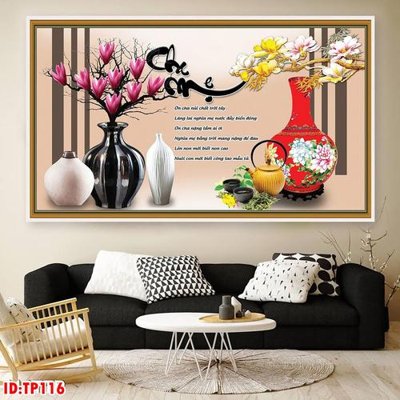 File in lụa File tranh thư pháp TP116 (phong cảnh) File tranh thư pháp TP116