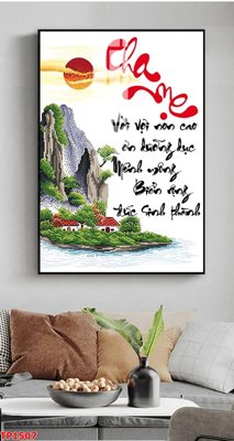 Tải file File tranh thư pháp TP1507 (gốc) làm file in ấn