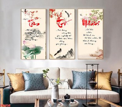File tranh File tranh thư pháp TP1526 (ảnh gốc) in trần xuyên sáng