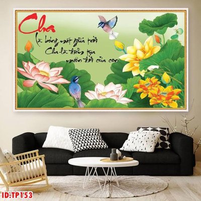 File tranh File tranh thư pháp TP153 (gốc) in vải canvas