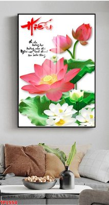 File tranh File tranh thư pháp TP1554 (bản gốc) treo tường