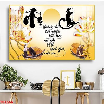 File in trần File tranh thư pháp TP1566 (bản gốc) 5D