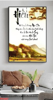 File tranh File tranh thư pháp TP1567 (ảnh gốc) in trần 3D