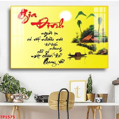 File tranh File tranh thư pháp TP1575 (bản gốc) treo phòng ăn