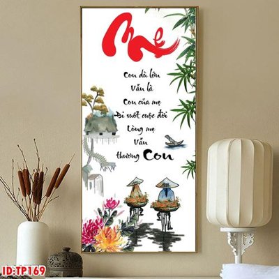 File gốc File tranh thư pháp TP169 (in lụa) cao cấp