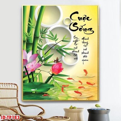 Tải file File tranh thư pháp TP183 (gốc) để in ấn ngay