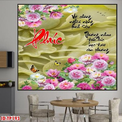 File ảnh File tranh thư pháp TP193 (gốc) cho trang trí nhà hàng