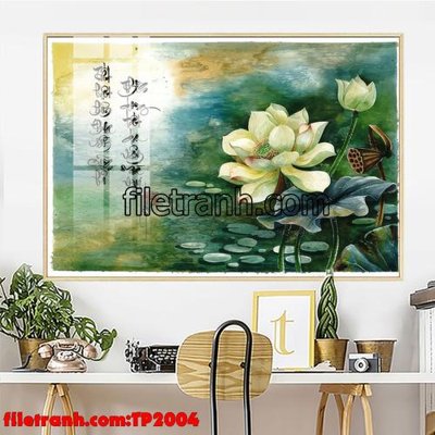 File in trần File tranh thư pháp TP2004 (bản gốc) 5D