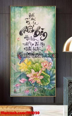 File tranh gốc File tranh thư pháp TP2020 (bản quyền) độc đáo