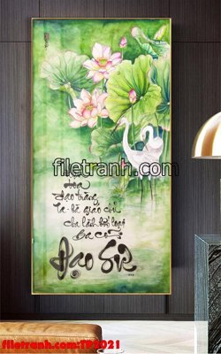 Cung cấp file tranh gốc File tranh thư pháp TP2021 độc quyền