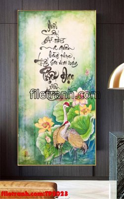 File in trần File tranh thư pháp TP2023 (bản gốc) trời sao