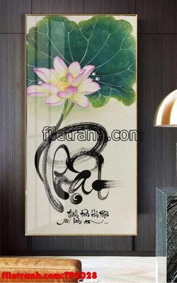 File in trần File tranh thư pháp TP2028 (bản gốc) 5D