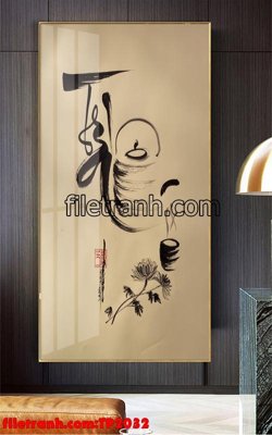 Tải file File tranh thư pháp TP2032 (gốc) làm file quảng cáo