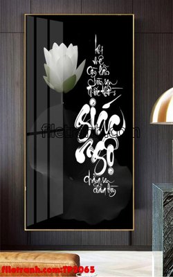 File PSD File tranh thư pháp TP2065 (bản gốc) dễ dàng edit