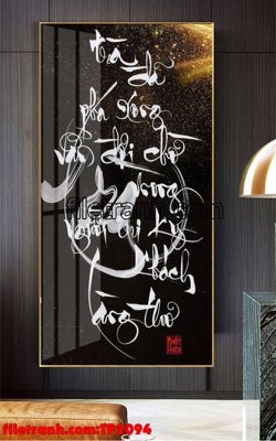 File in trần File tranh thư pháp TP2094 (bản gốc) đại dương