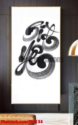 Cung cấp file tranh gốc File tranh thư pháp TP2123 độc quyền