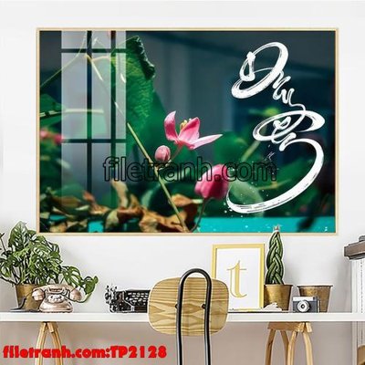 File PSD File tranh thư pháp TP2128 (gốc) nhiều lớp (multi-layer)