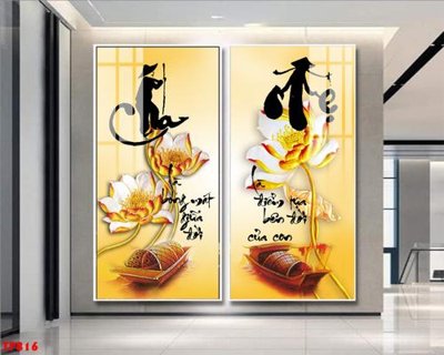 File in trần File tranh thư pháp TP816 (bản gốc) phong cảnh