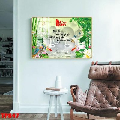 File gốc File tranh thư pháp TP847 (PNG) nền trong suốt