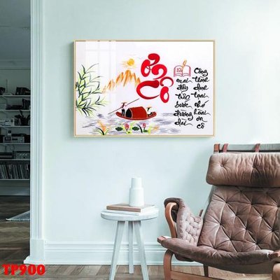 File tranh File tranh thư pháp TP900 (gốc) chủ đề thiên nhiên