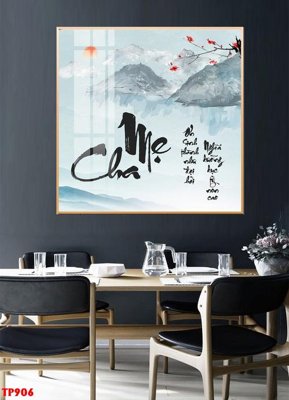 File in ấn File tranh thư pháp TP906 chuyên nghiệp