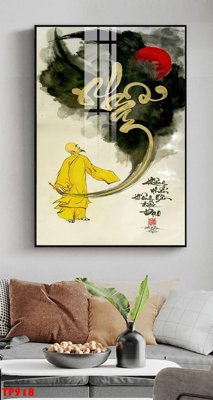 File tranh File tranh thư pháp TP918 (bản gốc) in lụa dán tường