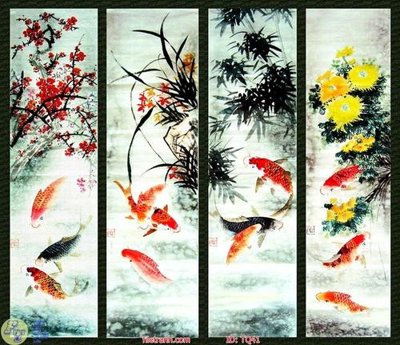 File in ấn cao cấp File tranh tứ quý TQ41 (file gốc)