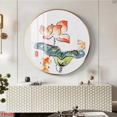 Tải file File tranh tròn hoa sen TRR107 (gốc) làm file tranh quảng cáo