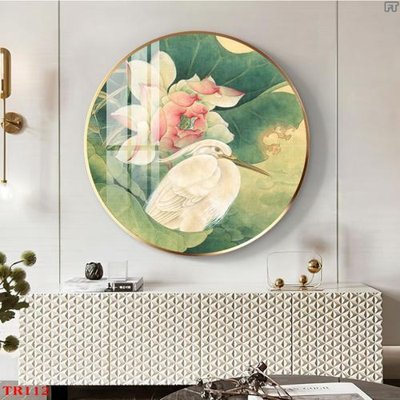 Tải file File tranh tròn hoa sen TRR112 (gốc) làm file thiết kế