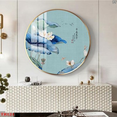 Tải file File tranh tròn hoa sen TRR121 (gốc) làm file thiết kế