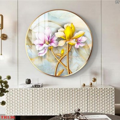 File tranh gốc File tranh tròn hoa sen TRR136 (bản đẹp) độc quyền