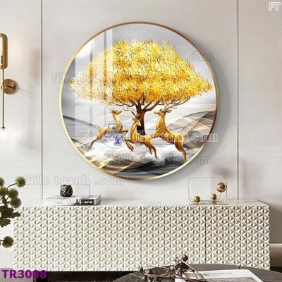 File gốc File tranh tròn hiện đại TR3008 (chuẩn CMYK) cho nhà in