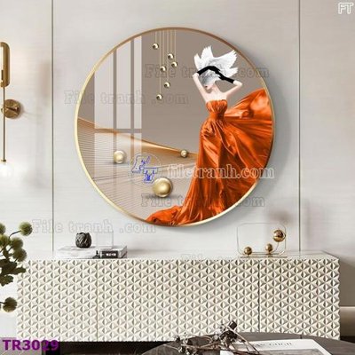 File tranh File tranh tròn hiện đại TR3029 (gốc) chủ đề trẻ em