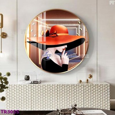 File gốc File tranh tròn hiện đại TR3035 (PNG) chất lượng cao