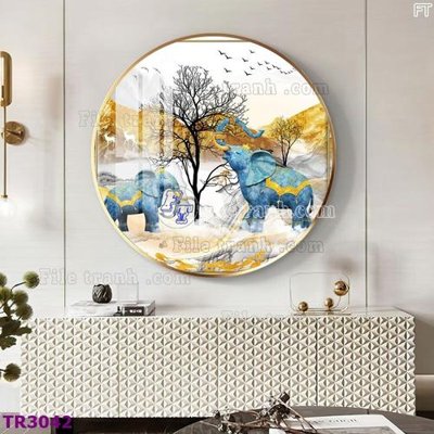 File tranh File tranh tròn hiện đại TR3042 (ảnh gốc) cho in ấn kỹ thuật số