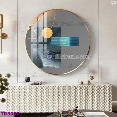 File PSD File tranh tròn hiện đại TR3088 (nguyên gốc) chất lượng cao
