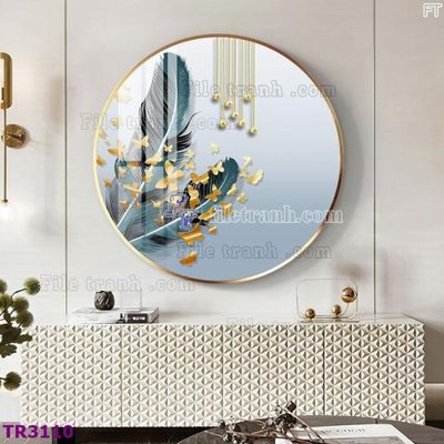 File gốc File tranh tròn hiện đại TR3110 (in ấn) không giới hạn