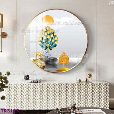 File in trần File tranh tròn hiện đại TR3125 (bản gốc) 5D