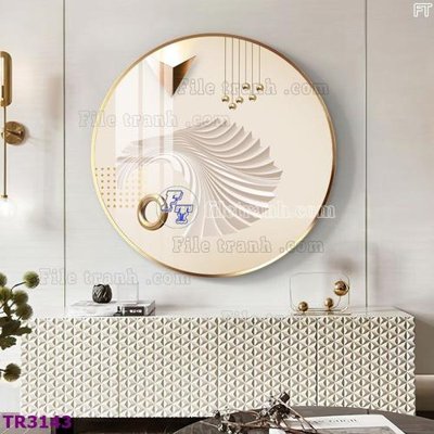 Tải file File tranh tròn hiện đại TR3143 (PSD) cho in ấn quảng cáo