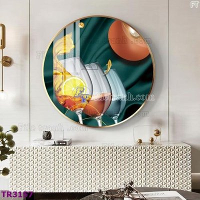 Tải file File tranh tròn hiện đại TR3157 (gốc) làm file in ấn