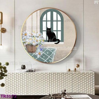 File tranh gốc File tranh tròn hiện đại TR3173 (bản quyền) độc đáo