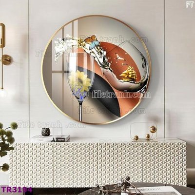 File gốc File tranh tròn hiện đại TR3194 (ảnh chi tiết) để in ấn