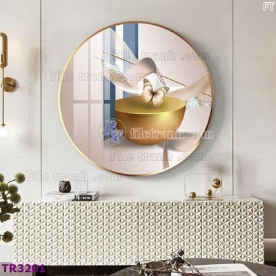 Tải file File tranh tròn hiện đại TR3201 (gốc) làm file in ấn